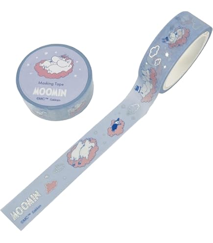 Amazon | 学研ステイフル ムーミン マスキングテープ 幅30mm×5m ミシン